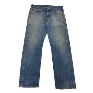 Vintage Levi's 501 Straight Leg Jeans 33x32 (32x29) Made in USA Y2K